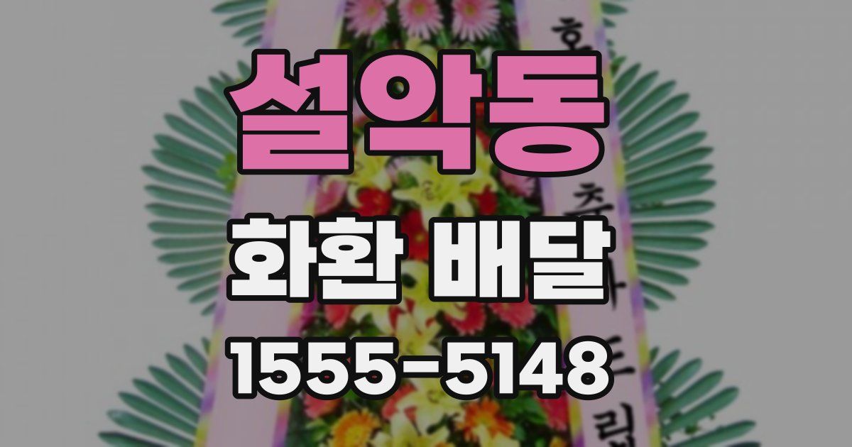 설악동 화환 배달