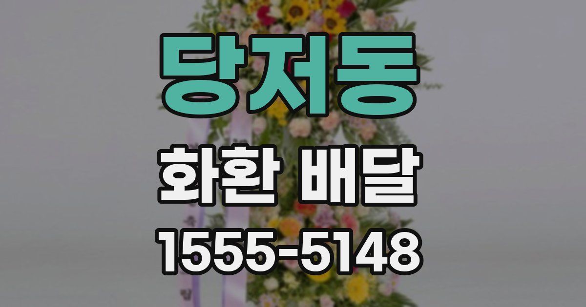 당저동 화환 배달