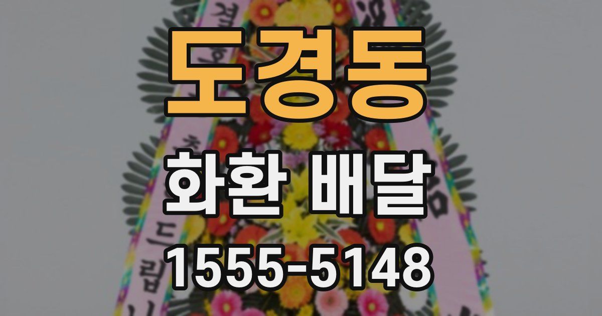 도경동 화환 배달