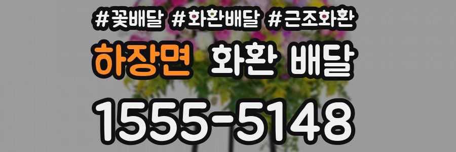하장면 화환 배달
