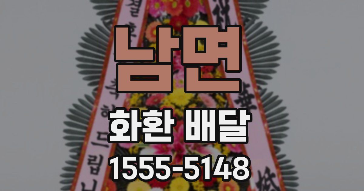남면 화환 배달