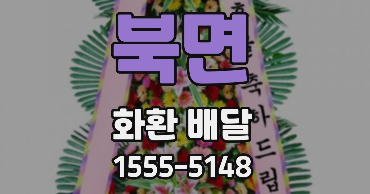 북면 화환 배달