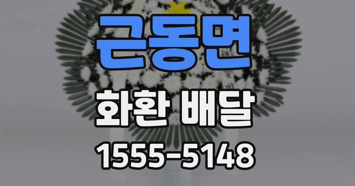 근동면 화환 배달