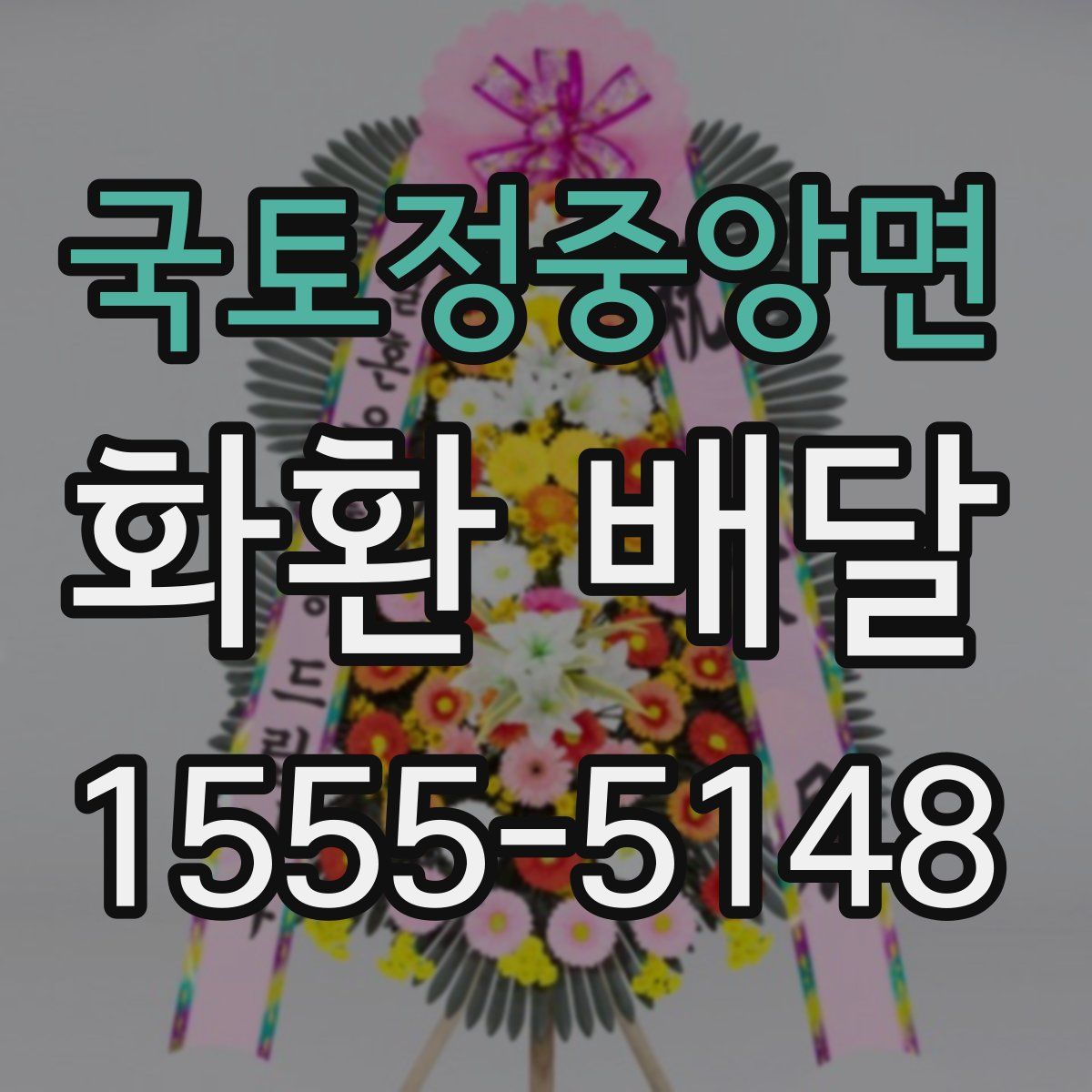 국토정중앙면 화환 배달