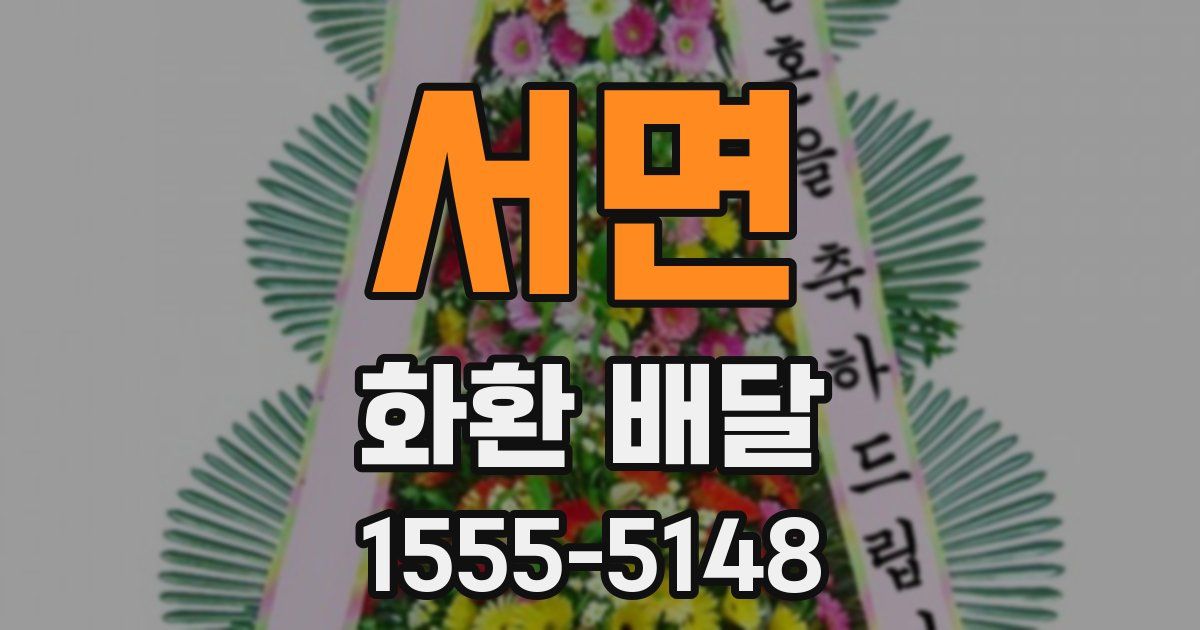 서면 화환 배달