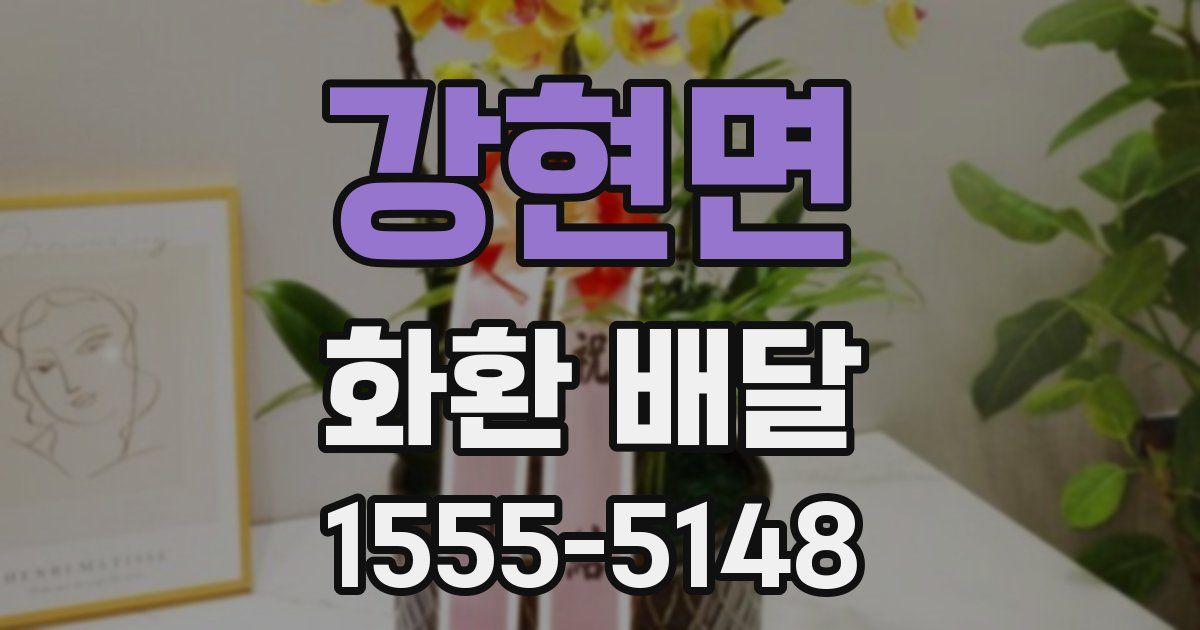 강현면 화환 배달