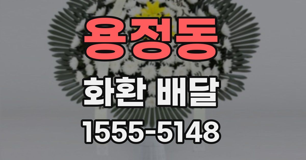 용정동 화환 배달