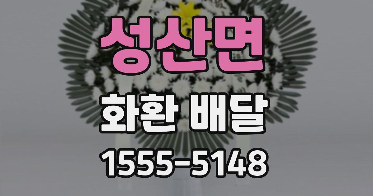 성산면 화환 배달