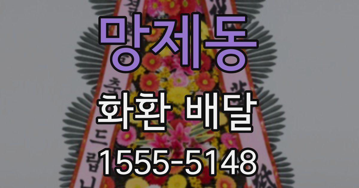 망제동 화환 배달