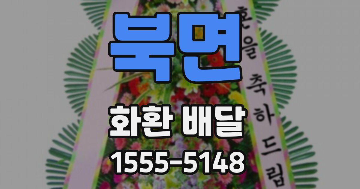 북면 화환 배달