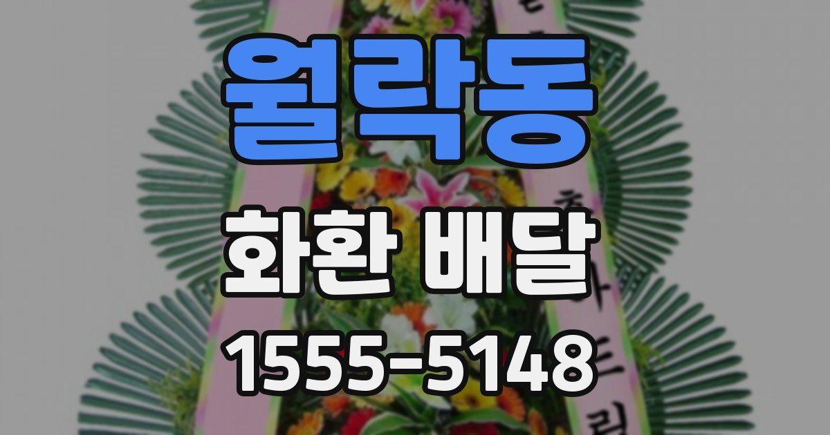 월락동 화환 배달
