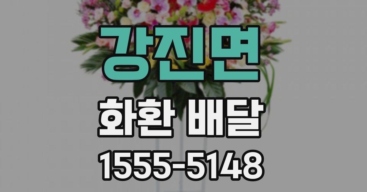 강진면 화환 배달
