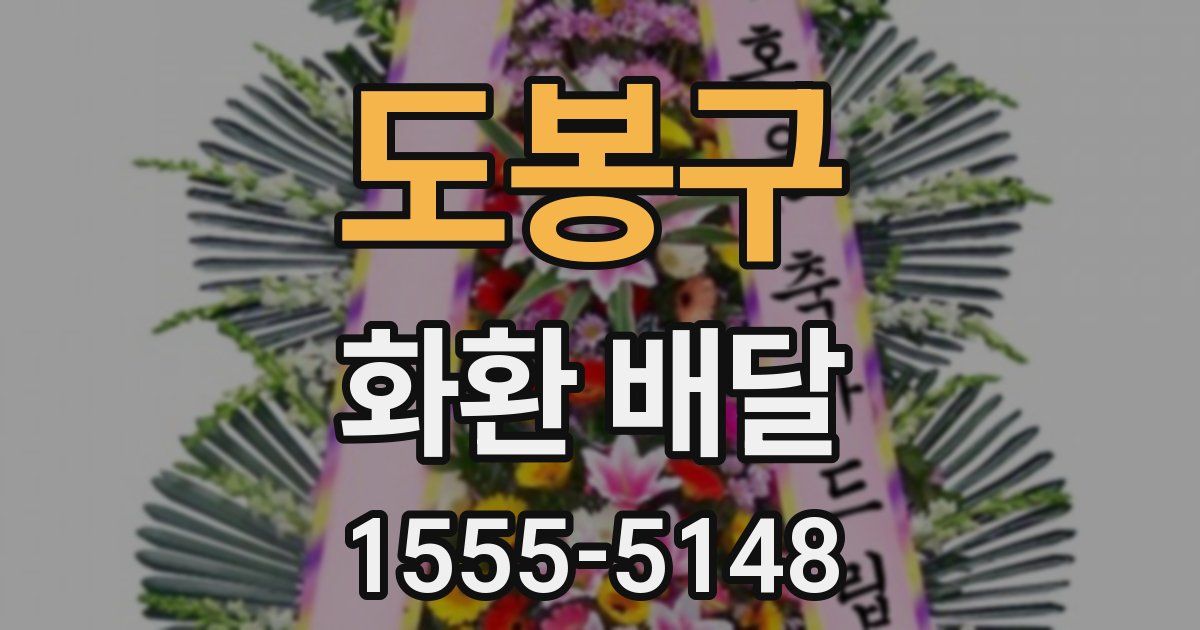 도봉구 화환 배달