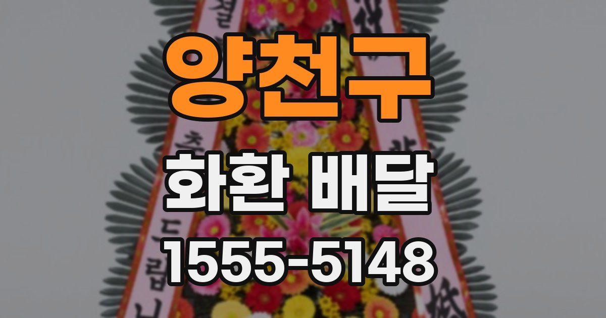 양천구 화환 배달