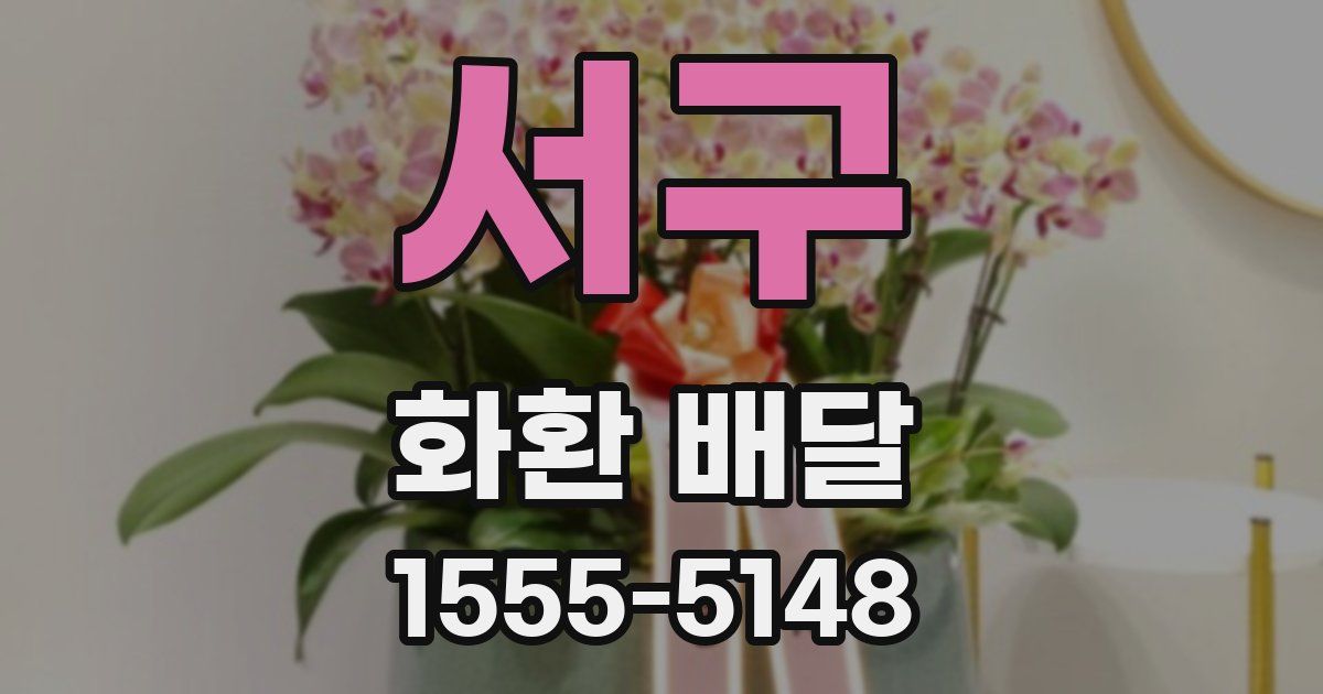 서구 화환 배달