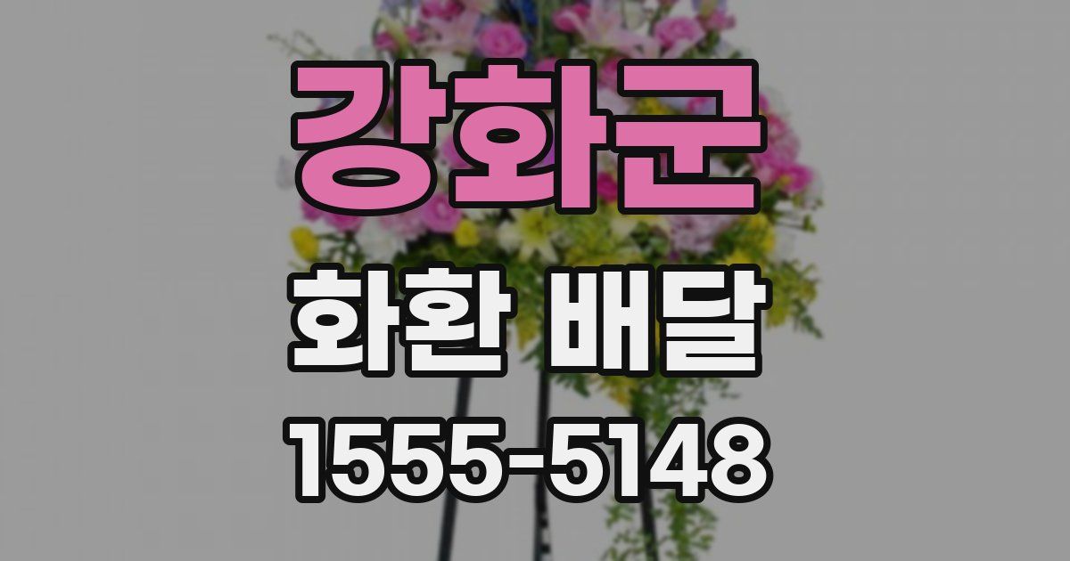강화군 화환 배달