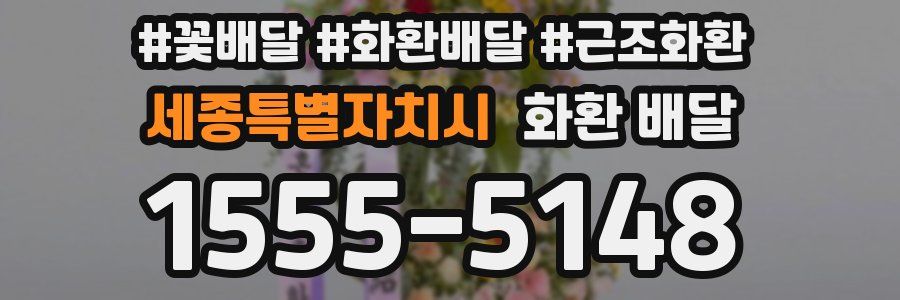 세종특별자치시 화환 배달