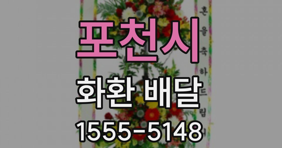 포천시 화환 배달