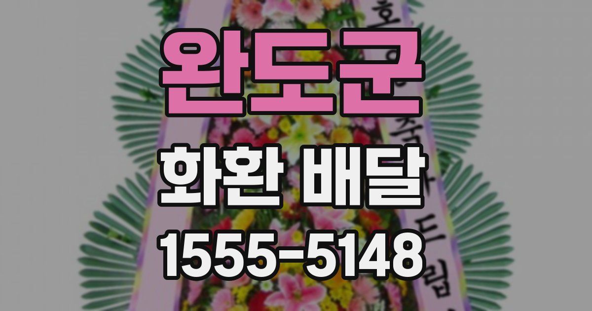 완도군 화환 배달