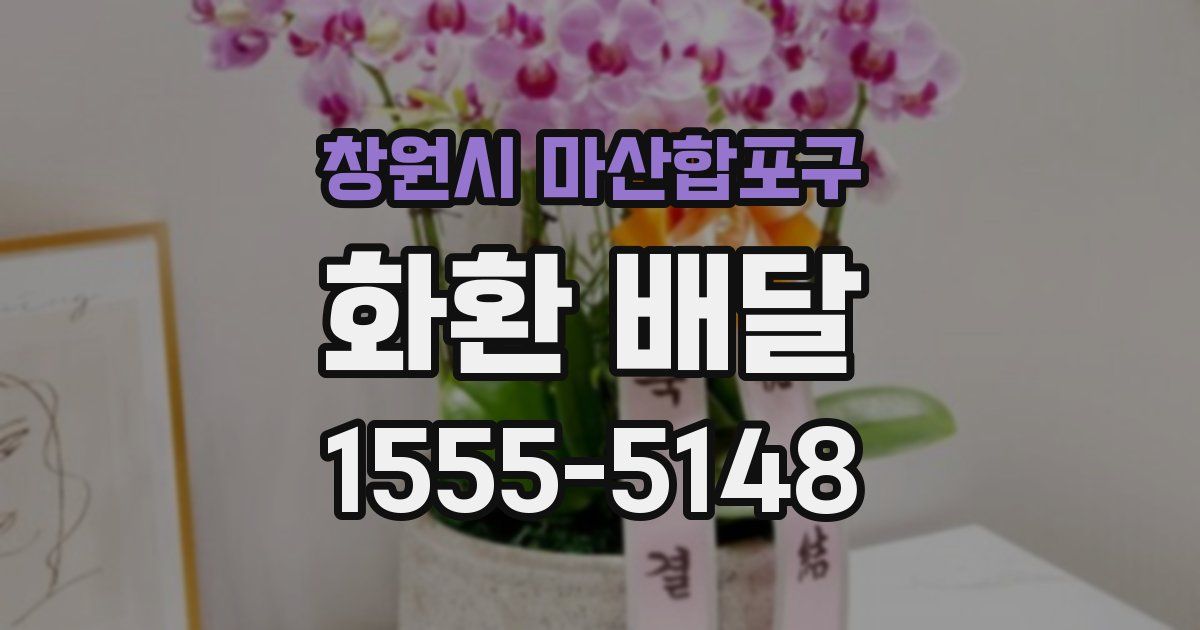 창원시 마산합포구 화환 배달