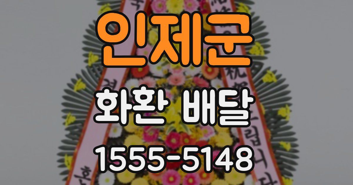 인제군 화환 배달