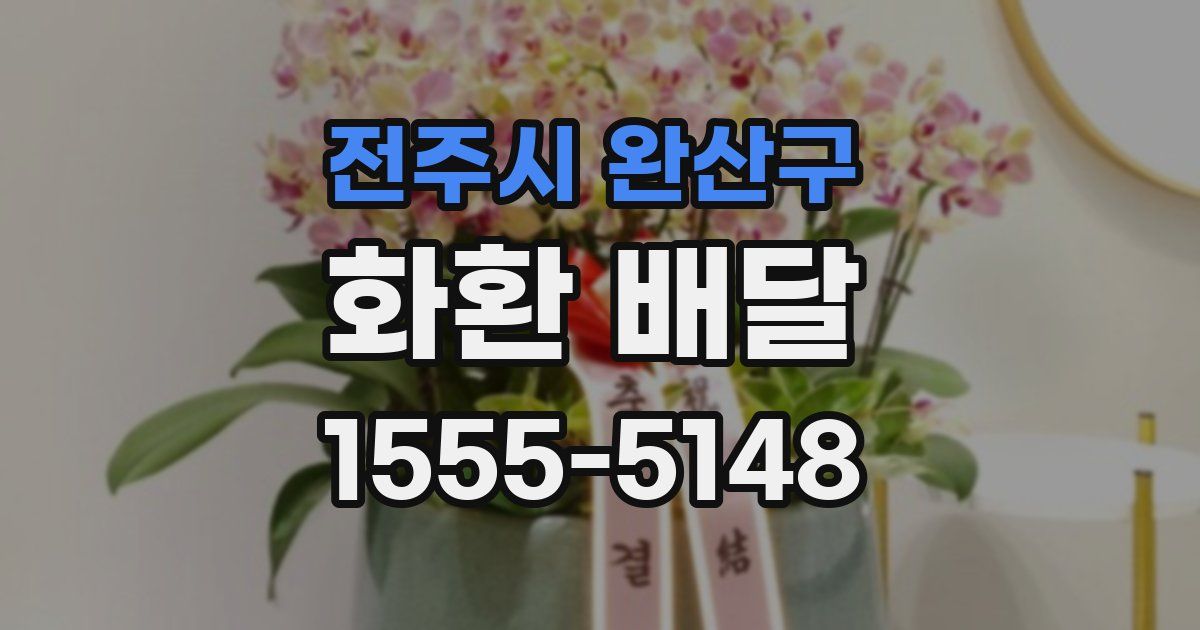 전주시 완산구 화환 배달