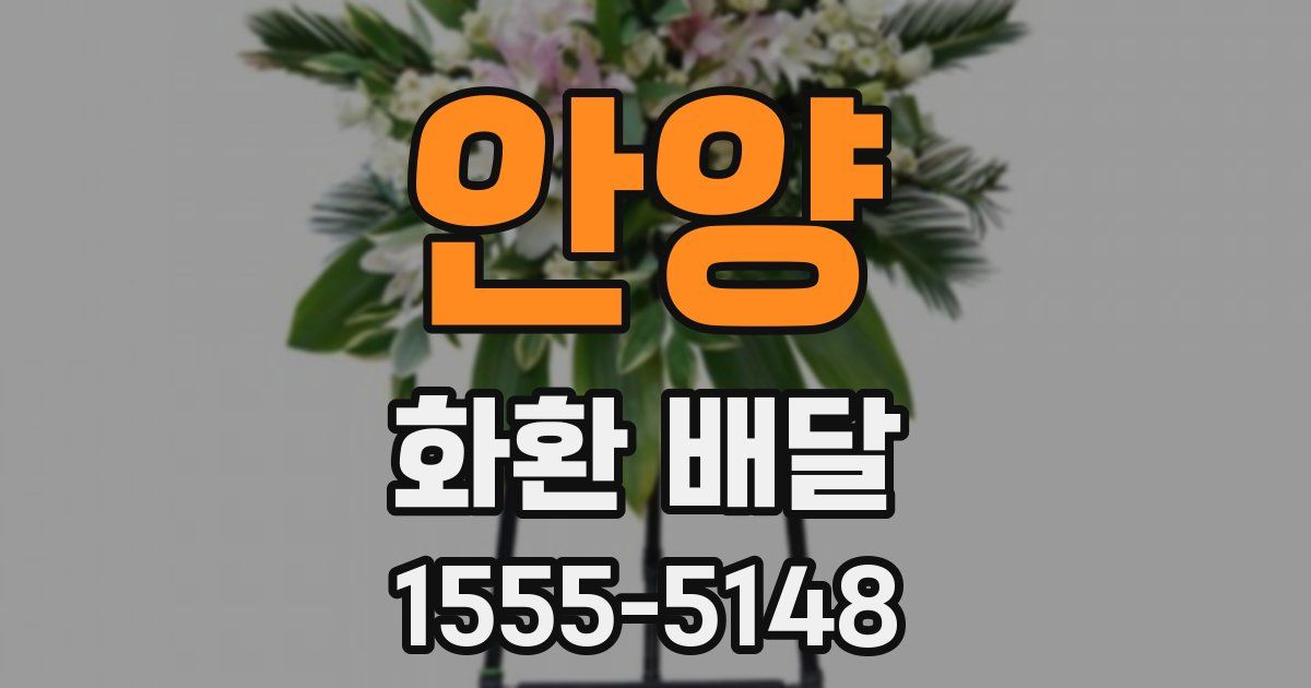 안양 화환 배달