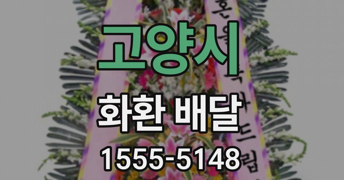 고양시 화환 배달