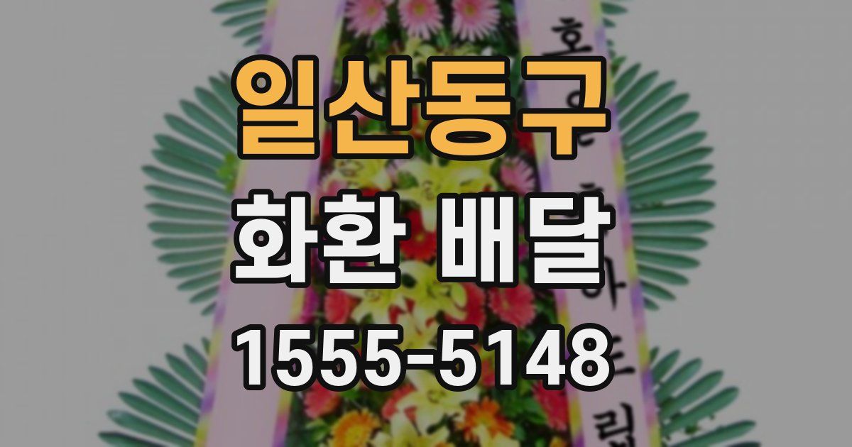 일산동구 화환 배달