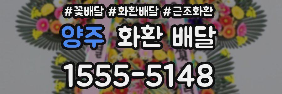 양주 화환 배달