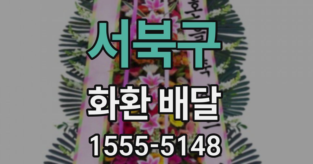 서북구 화환 배달