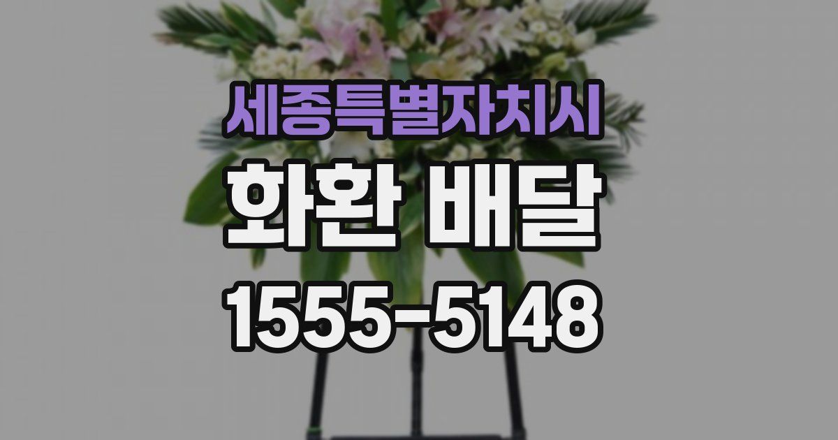 세종특별자치시 화환 배달