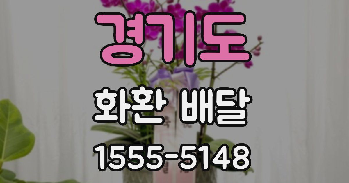 경기도 화환 배달