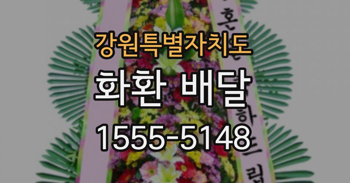 강원특별자치도 화환 배달