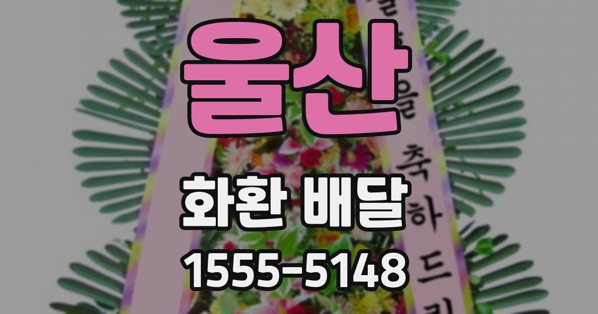 울산 화환 배달