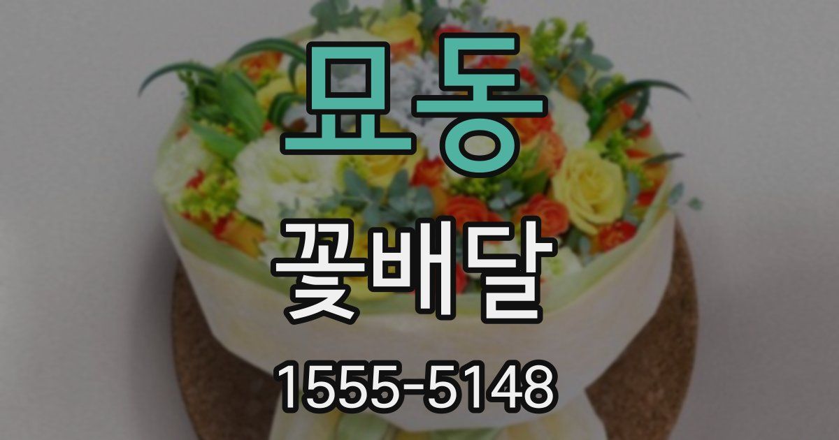 묘동 꽃배달