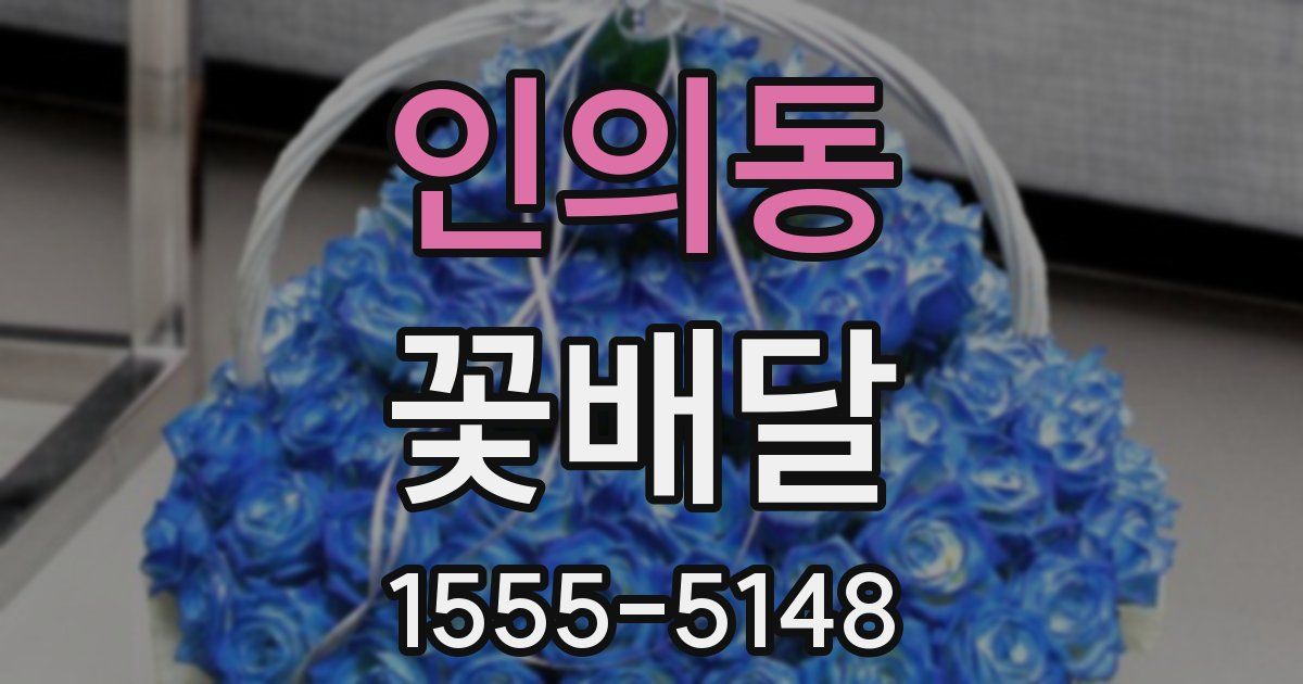 인의동 꽃배달