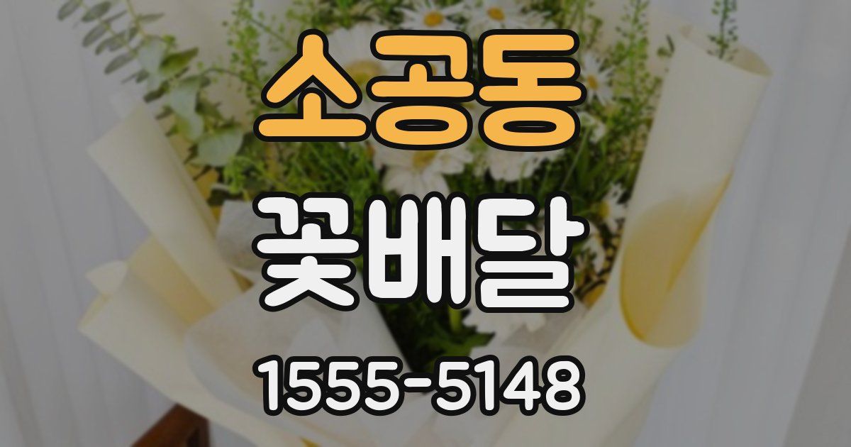 소공동 꽃배달