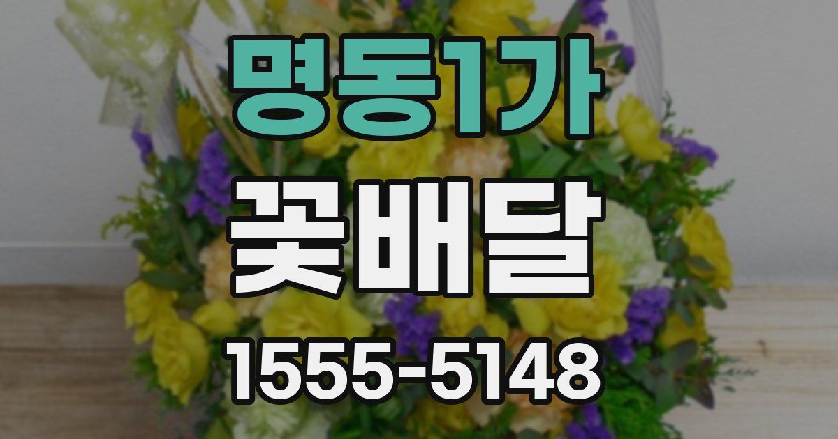명동1가 꽃배달