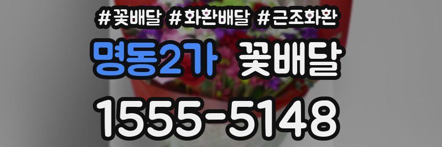 명동2가 꽃배달