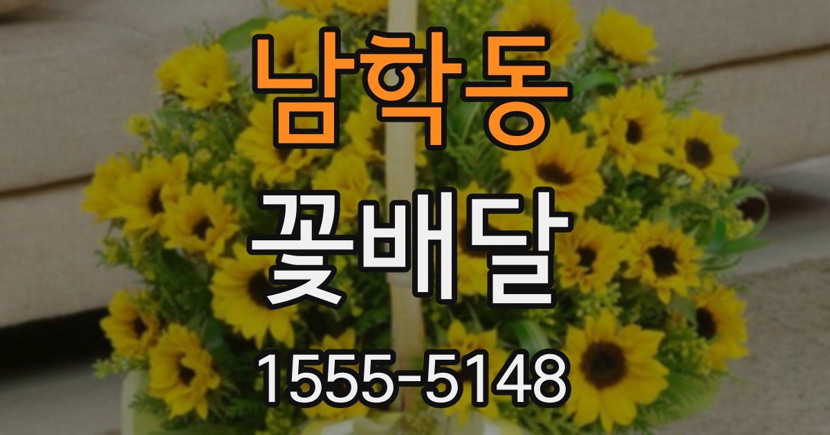 남학동 꽃배달