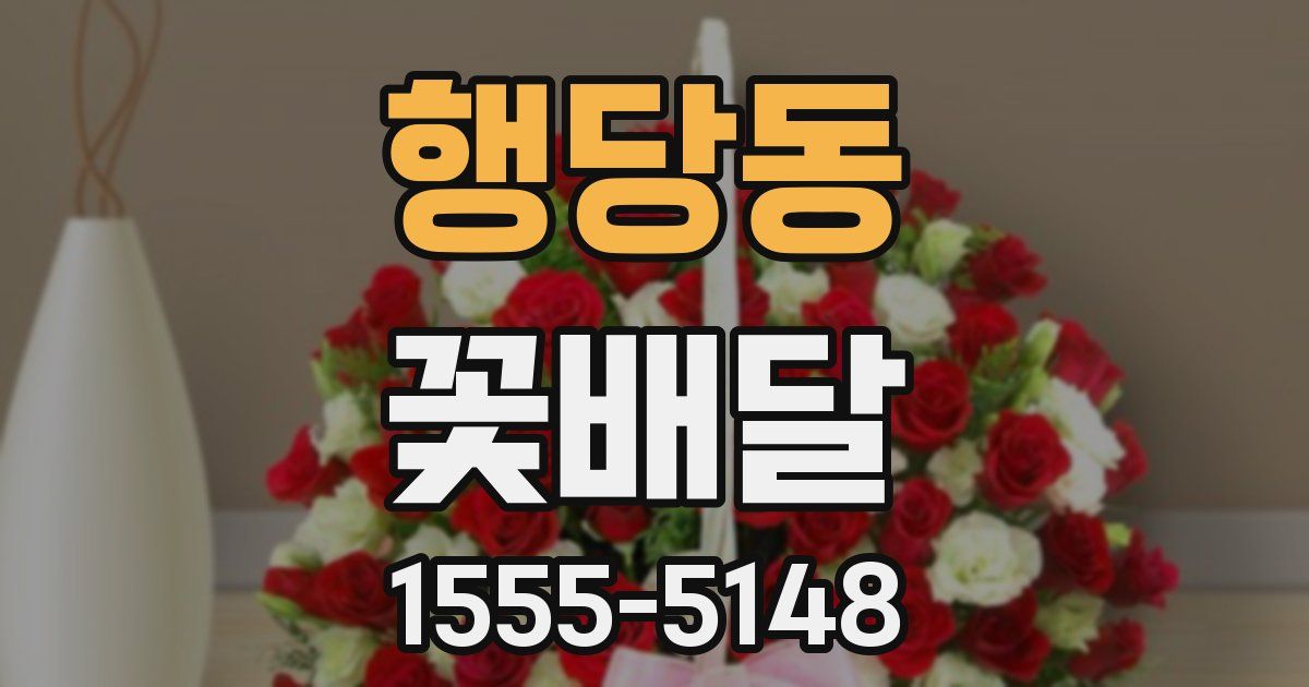 행당동 꽃배달