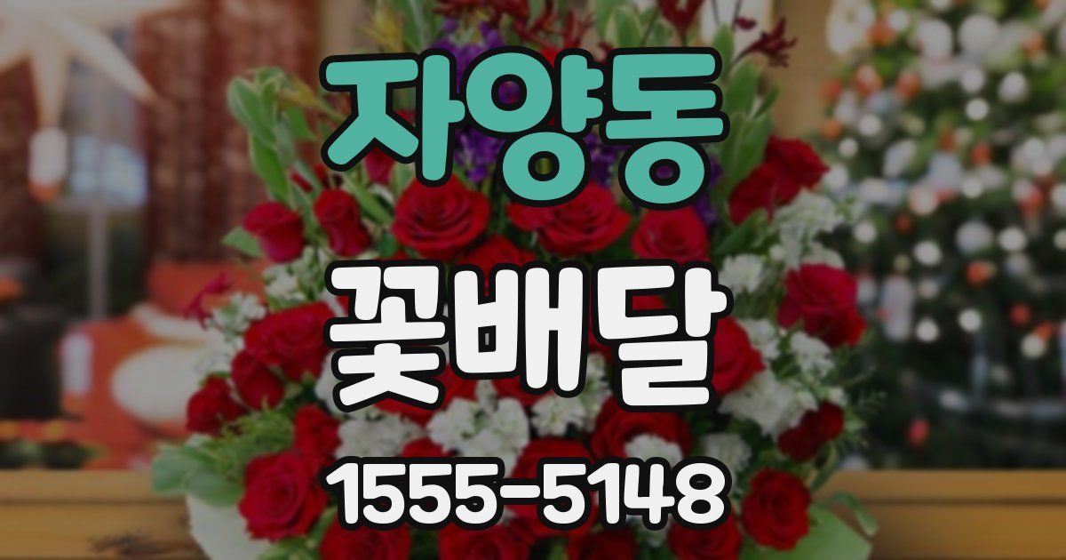 자양동 꽃배달