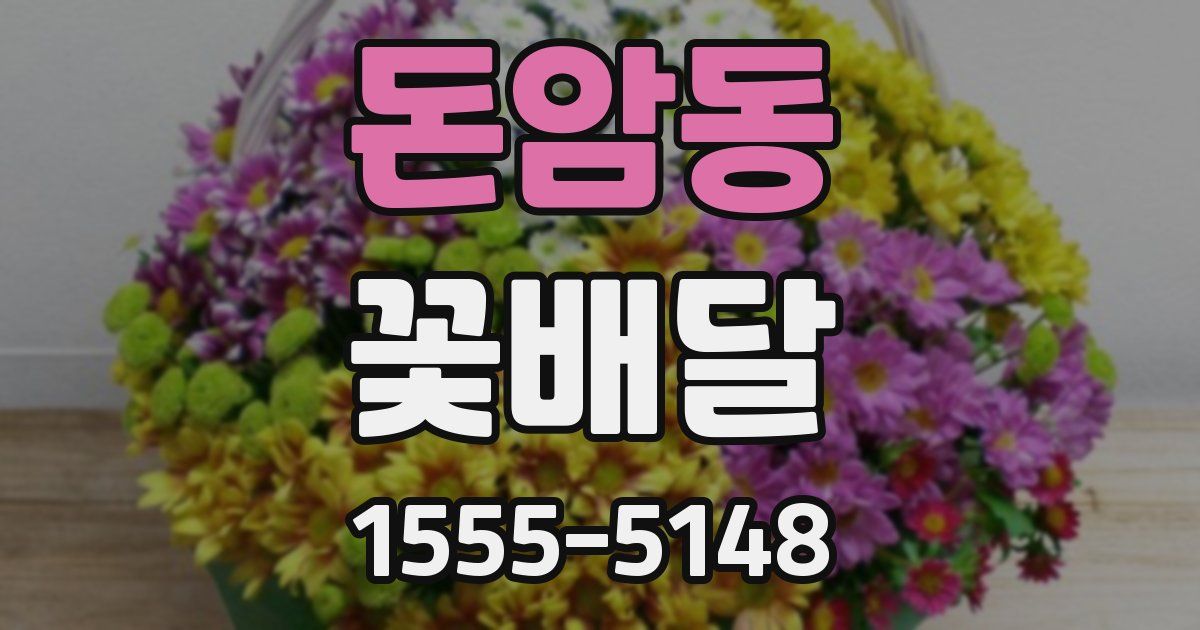 돈암동 꽃배달