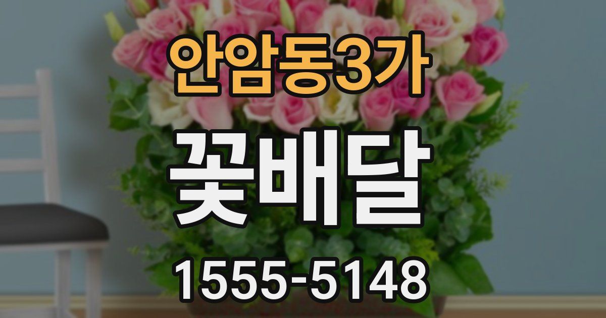 안암동3가 꽃배달