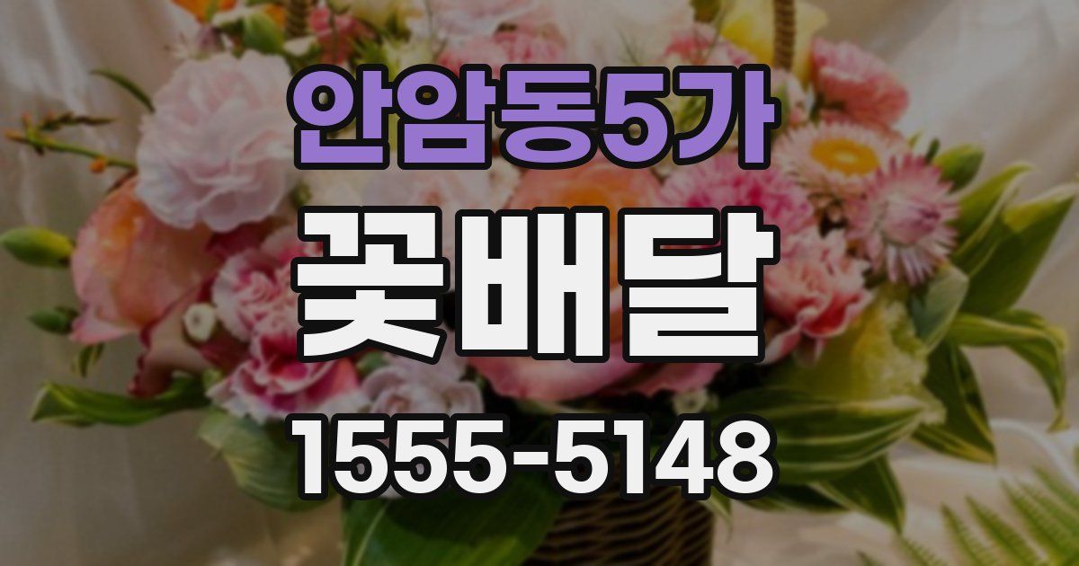 안암동5가 꽃배달