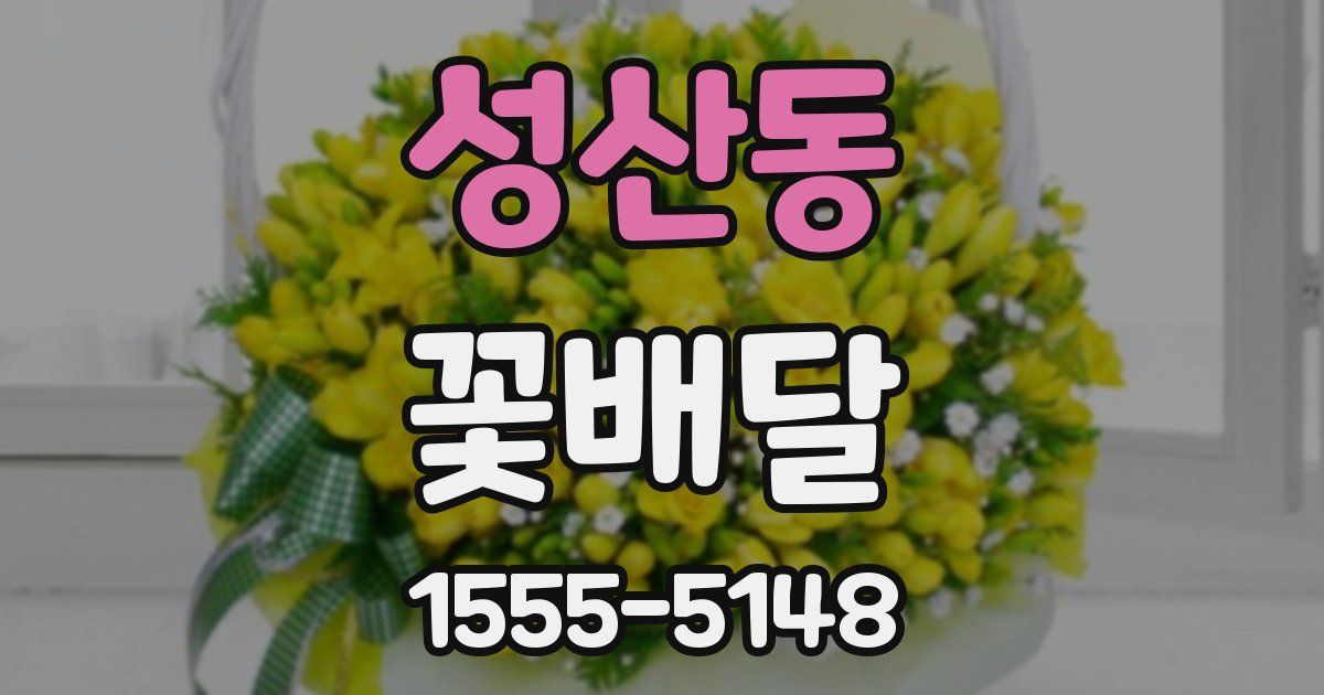 성산동 꽃배달