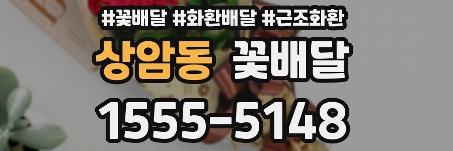 상암동 꽃배달