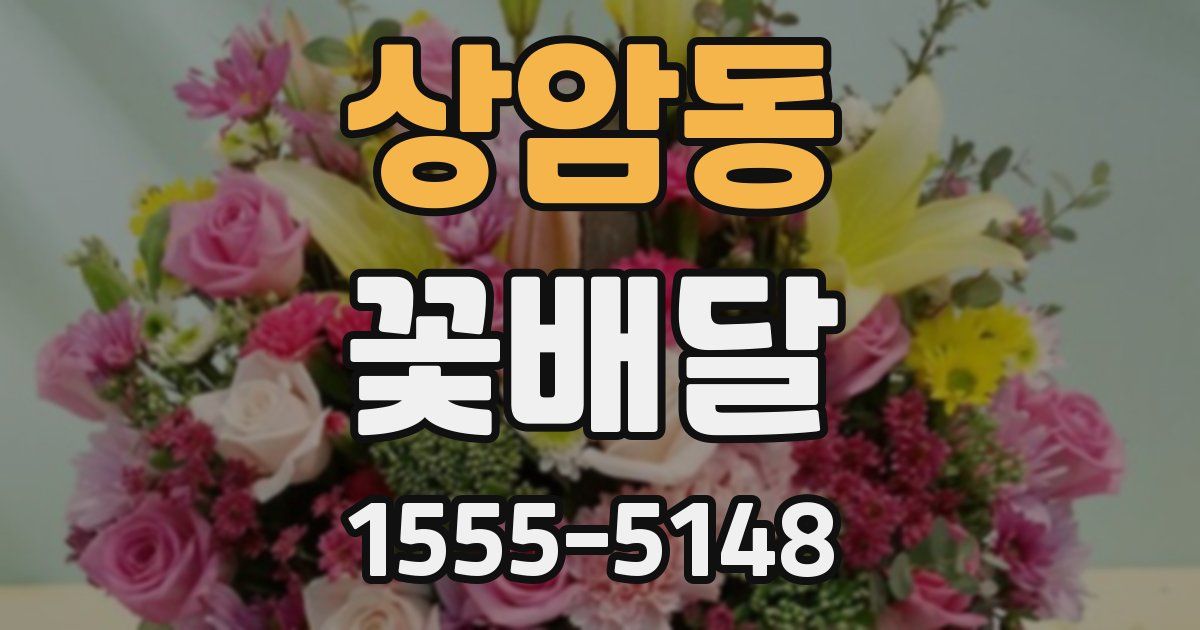 상암동 꽃배달
