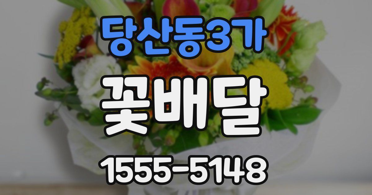 당산동3가 꽃배달